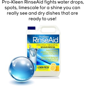Rinse Aid - Lemon Fresh - Protect and Shine With Added Glass Protection - Blue / 20.5l by Pro-Kleen
