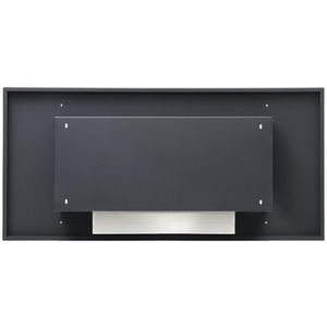Stainless Steel Recessed Ethanol Fireplace - Black by Livingandhome