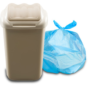 Lift Recycle Plastic Waste Bin 15-30-50L by Home Centre