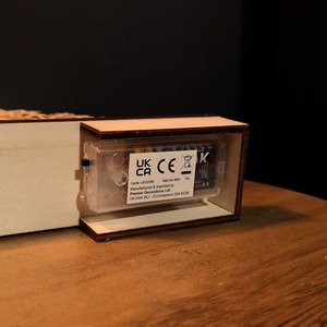 Light up Wooden Christmas Deer with Snowflake Bridge - Brown by Samuel Alexander