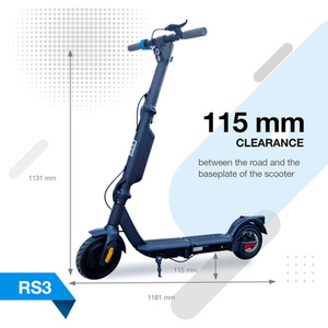 RS3 Electric Scooter - 350W - Black by Riley Scooters