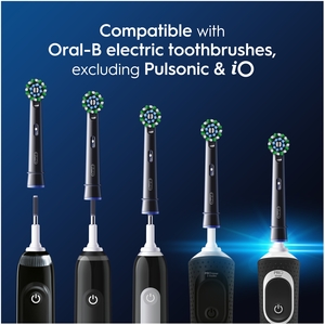 Oral-B Pro Cross Action Black Toothbrush Heads, 4 Counts - Black by Oral-B