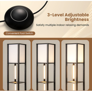 Modern Floor Lamp - Black by Costway