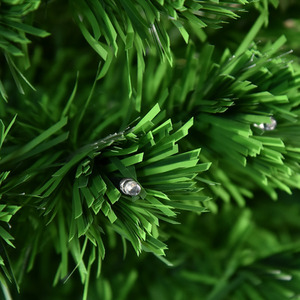 HOMCOM 5ft Artificial Christmas Tree LED Snowflake - Green by HOMCOM