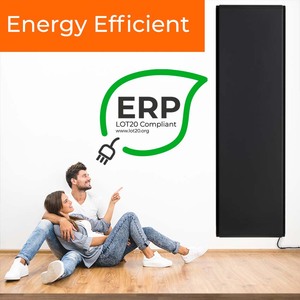 Radialight Icon Wifi Vertical Electric Heater, Wall Mounted - Anthracite / 1 by Radialight