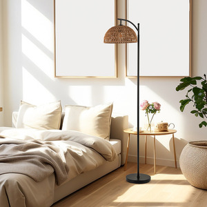 63 Inches Arc Floor Lamp - Black by Costway