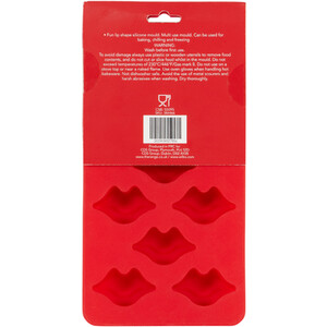 Valentines Lips Silicone Mould - Red