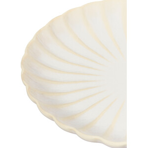 Ribbed Plate - White / Side Plate