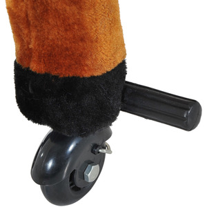 Rocking Horse Little Baby Plush Toy - Brown by HOMCOM