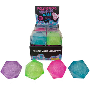 Light Up Polyhedron Squeeze Ball