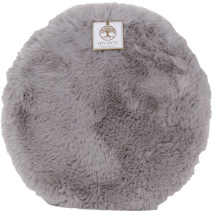Faux Fur Seat Pad - Charcoal