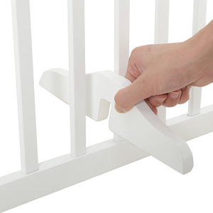 WhiskerJoy Wooden Foldable Pet Gate - White / 46 - 138 cm by WhiskerJoy