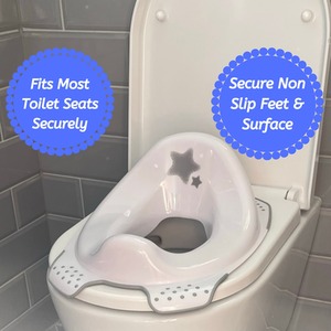 Toilet Training Seat and Step Stool Bundle - White by Babycurls