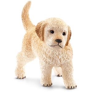 SCHLEICH Farm World Golden Retriever Dog Puppy Toy Figure - Yellow by SCHLEICH