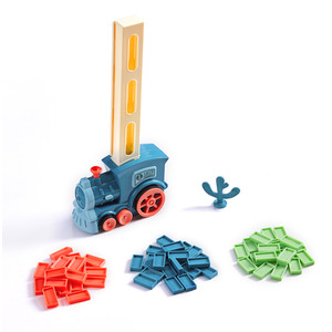 Kidkid Creative Domino Laying Train Toy with Light by Kidkid