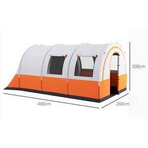 Outsunny 3000mm Waterproof Camping Tent for 5-6 Man by Outsunny