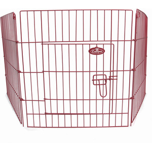 Metal Pet Playpen in Pink - Pink / 61cm by Actiaspet