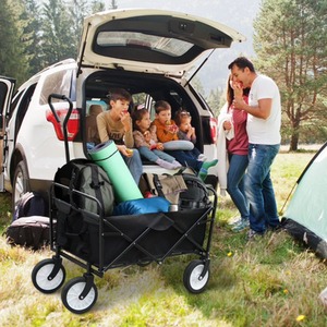 Foldable Garden Trolley - Black by Alivio