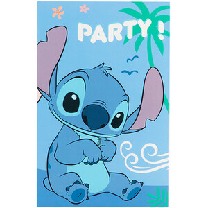 Stitch Invitations and Envelopes - Blue