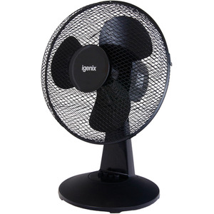 Igenix 12 Inch Desk Fan Black - Black by Igenix