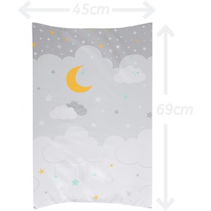 Anti-Roll Wedge Baby Changing Mat - Moon and Stars / Moon and Stars by Babycurls