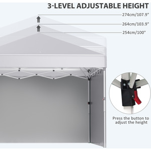 Outsunny 3x3(M) Pop Up Gazebo Party Tent by Outsunny