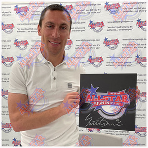 Scott Brown Signed and Framed Celtic Photo - Green by Allstarsignings