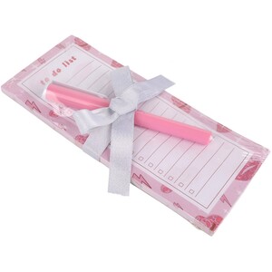 Let's Dance Magnetic Note Pad with Pen - Pink