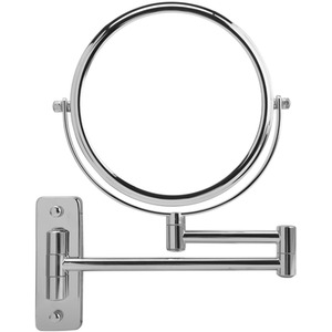 Lindos Wall Mounted Extendable Swivel Magnification x3 Makeup Mirror - Chrome by Showerdrape