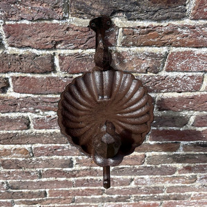 Venus Cast Iron Wall Mounted Bird Bath Feeder with Hanger - Brown by Selections