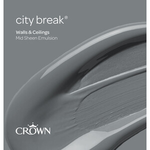 Crown Walls and Ceilings Mid Sheen Emulsion - City Break / 2.5l by Crown Paints