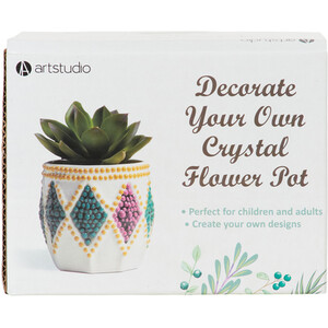 Decorate Your Own Crystal Flower Pot by Art Studio