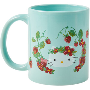 Strawberry Hello Kitty Mug and Sock Set - Blue and Pink