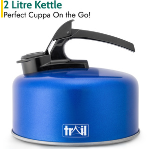 Lightweight Whistling Camping Kettle - Blue / 18cm by Trail