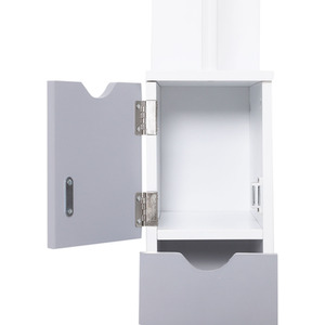 HOMCOM Tall Bathroom Cabinet Bathroom Storage Cabinet with Drawers by HOMCOM