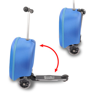 Children's Suitcase with Fold Down Scooter by Groundlevel
