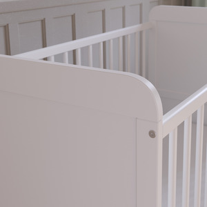 Levi Cot Bed With Mattress - White by Love For Sleep