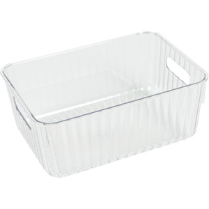 Ribbed Food Storage Container - Clear