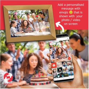 Gallery10 WiFi Digital Photo Frame 10 Inch - Gold by Grouptronics