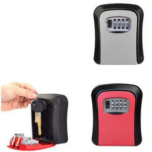 Cat Eye Wall-Mounted Key Box with Password Lock - Grey