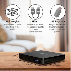 GT-Micro DVD Player - Black by Grouptronics