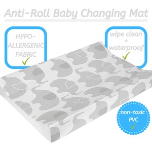 Anti-Roll Wedge Baby Changing Mat - Elephant Love / Elephant Love by Babycurls