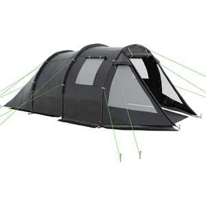 Outsunny Camping Tent with 2 Rooms for 3-4 Persons by Outsunny