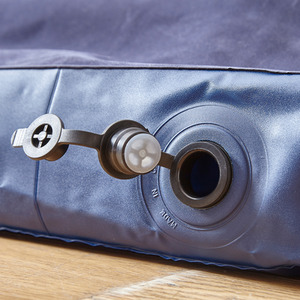 Neo Flocked Inflatable Airbed Mattress - Blue / 137cm by Neo