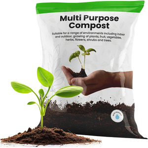 100L Multi-Purpose Compost With Wetting Agent Ideal For Garden - Brown