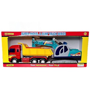 Big-Daddy Friction Powered Lorrys Toy Truck - Multi / Digger and Dump Truck by Big Daddy