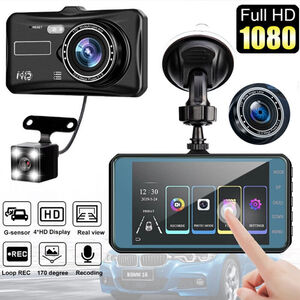 Dual Lens Dash Cam - Black