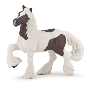PAPO Horses and Ponies Skewbald Irish Cob Toy Figure - Brown by PAPO
