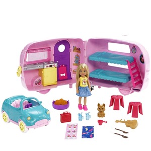 Barbie Club Chelsea Camper Playset - Pink by Barbie