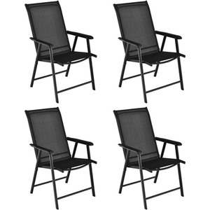 Set of 4 Folding Garden Chairs by Costway